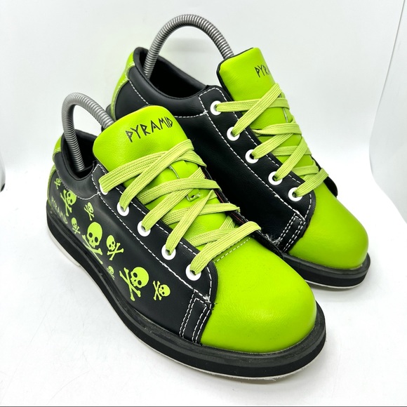 Pyramid Youth Skull Green//Black Bowling Shoes
